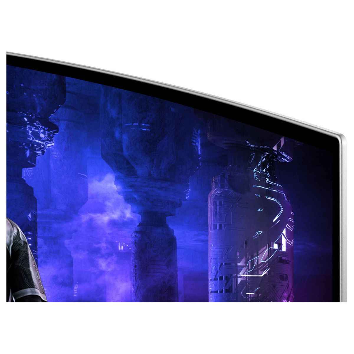 Samsung Odyssey G95SD G9 Gaming Curved Smart Monitor, 49" OLED Display, DQHD Resolution, 240Hz Refresh Rate, 0.03 (GtG) Response Time, FreeSync Premium Pro & G-Sync, White