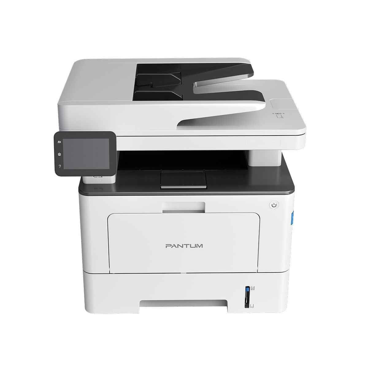 Pantum BM5100FDW Mono Multifunction Laser Printer, Print, Copy, Scan, Fax, Up to 40 ppm Print Speed, 3.6" Touch Screen Operation Panel, Flatbed + DADF Scanner, White | BM5100FDW