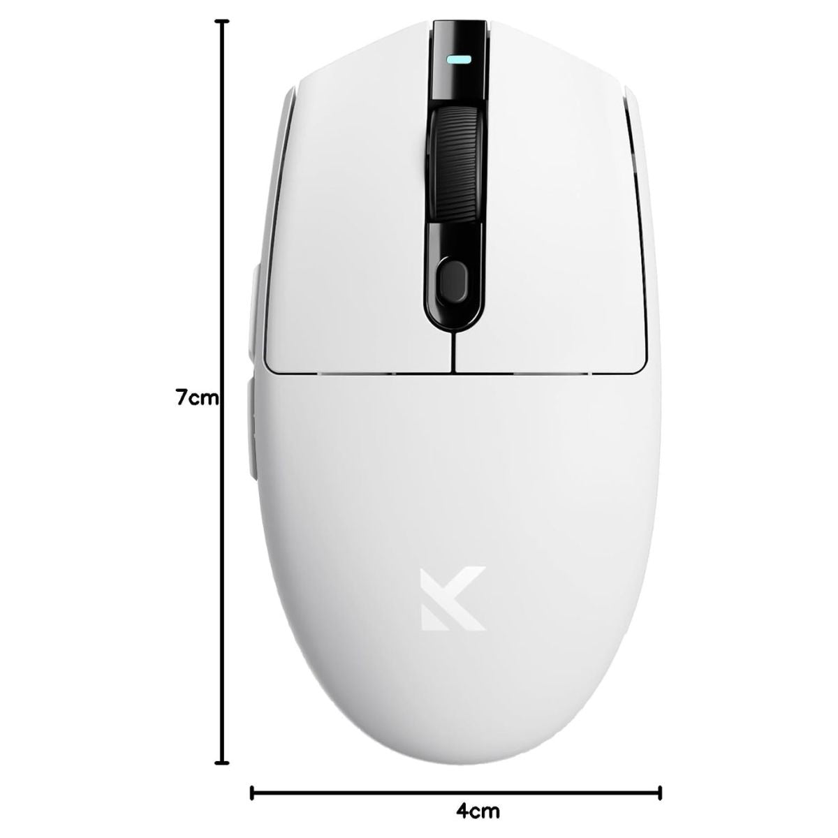 MCHOSE G3 Wireless Gaming Mouse | PAW3311 Sensor | 12,000 DPI | Tri-Mode Connection | 1K Polling Rate | 64g Lightweight Design | 170H Battery | White | MC-G3V2-4