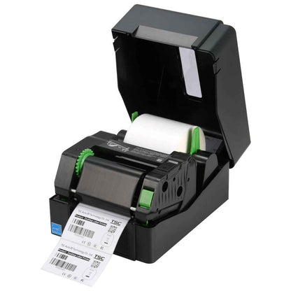 TSC TE210 Desktop Thermal Transfer Bar Code Printer, 8 dots/mm 203 DPI, 152.4 mm 6" /second Printing Speed, Ethernet, RS-232, USB Host, Internal Ethernet, 10/100 Mbps | 99-065A301-00LF00