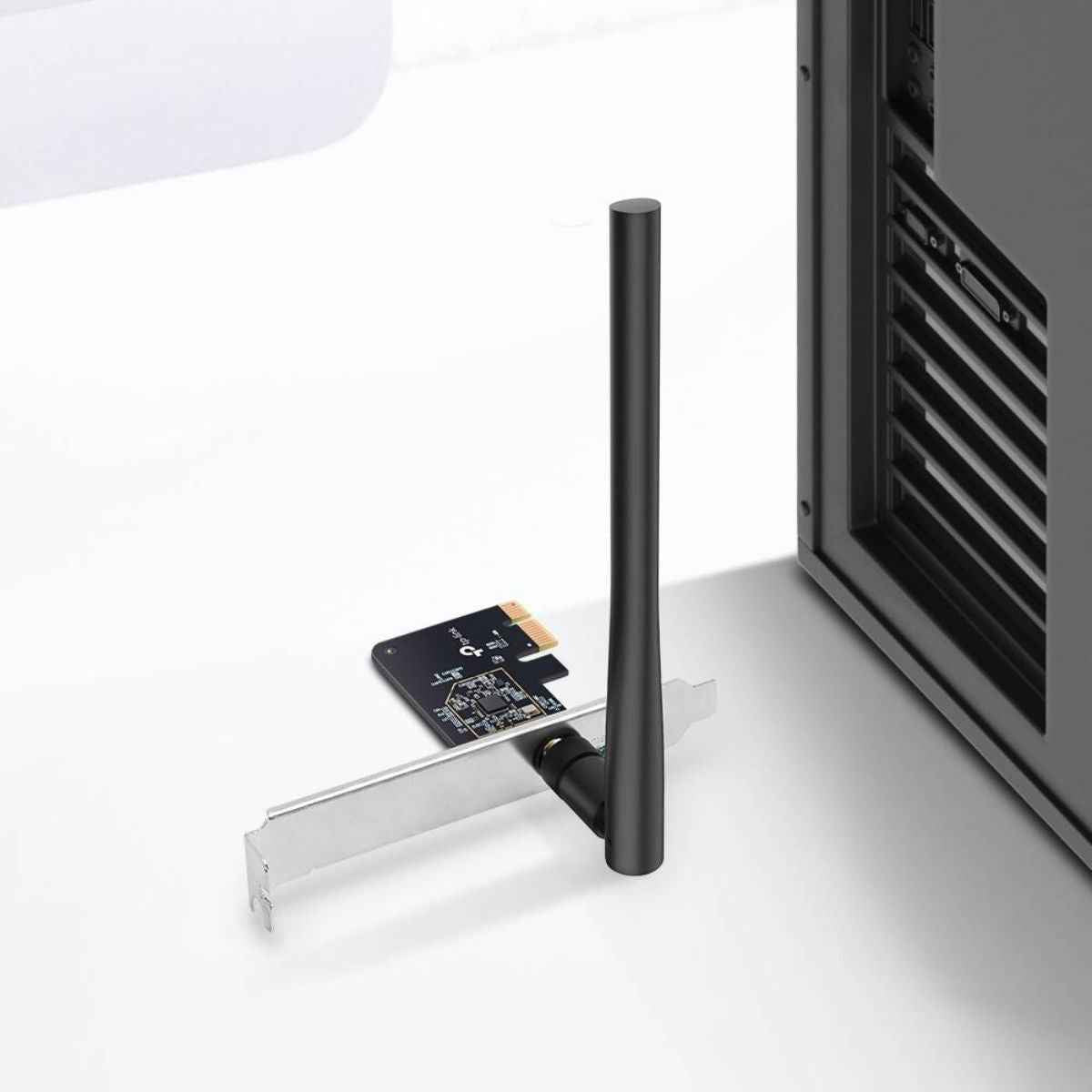 TP-Link Archer T2E PCIe WiFi Card AC600 for Desktop PC, Up to 600 Mbps, High-Gain Antenna, MU-MIMO, WPA3 Security, Low Profile Design, Black | Archer T2E