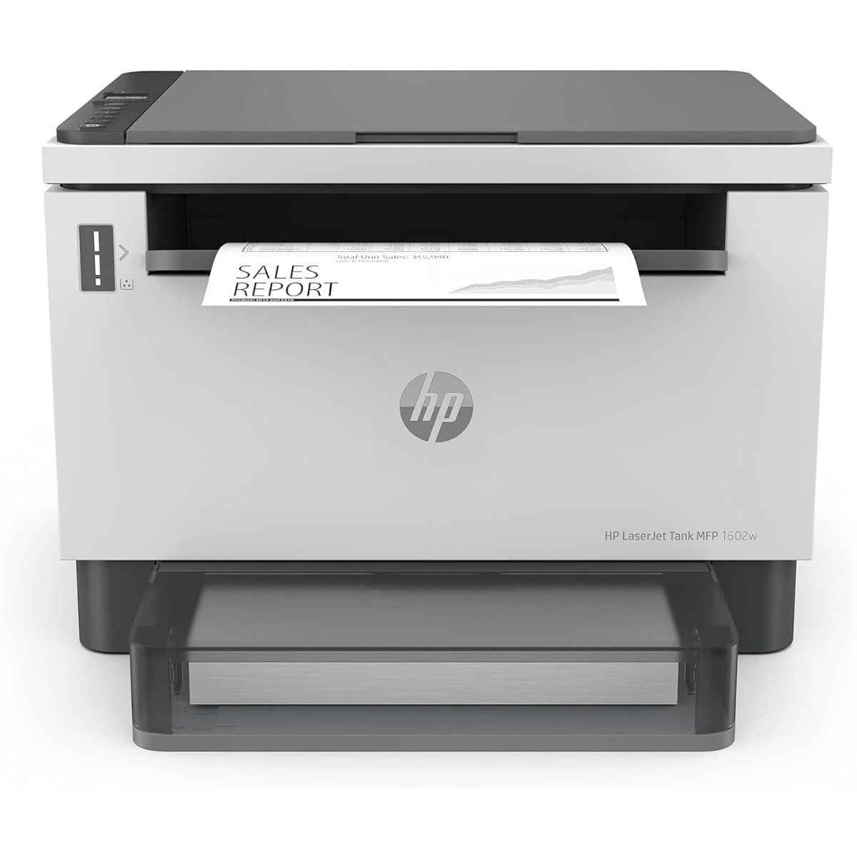 HP LaserJet Tank MFP 1602w Printer, Wireless, Print, Copy, Scan, Pre-filled With Toner to Print up to 5000 Pages, White, 2R3E8A
