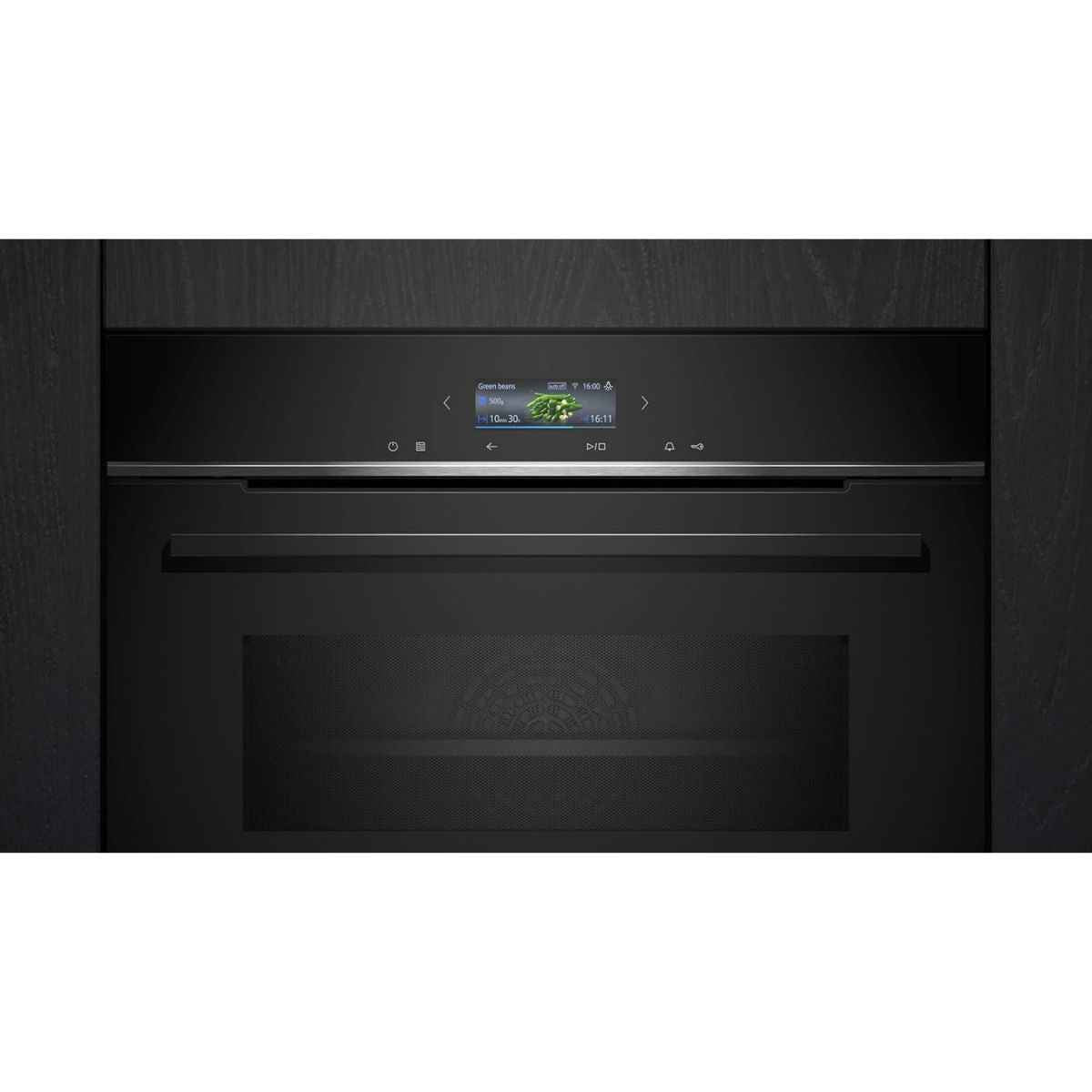 Siemens iQ700 60cm Home Connect Built-In Electric Oven with Microwave – 15 Cooking Functions, Compact Combi Oven