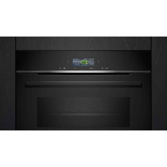 Siemens iQ700 60cm Home Connect Built-In Electric Oven with Microwave – 15 Cooking Functions, Compact Combi Oven