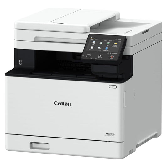 Canon i-SENSYS MF754Cdw AIO Colour Laser Printer – Print, Scan, Copy, Fax, 33ppm, 1200 × 1200 dpi, 5” Touch LCD, WiFi, Duplex Printing, White | 5455C009