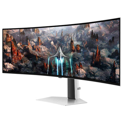 Samsung Odyssey G9 G93SC Curved Gaming Monitor | 49" Dual QHD OLED Display | 240Hz Refresh Rate | 0.03ms (GtG) Response Time | FreeSync Premium Pro &amp; G-SYNC Compatible | White | LS49CG934SMXUE