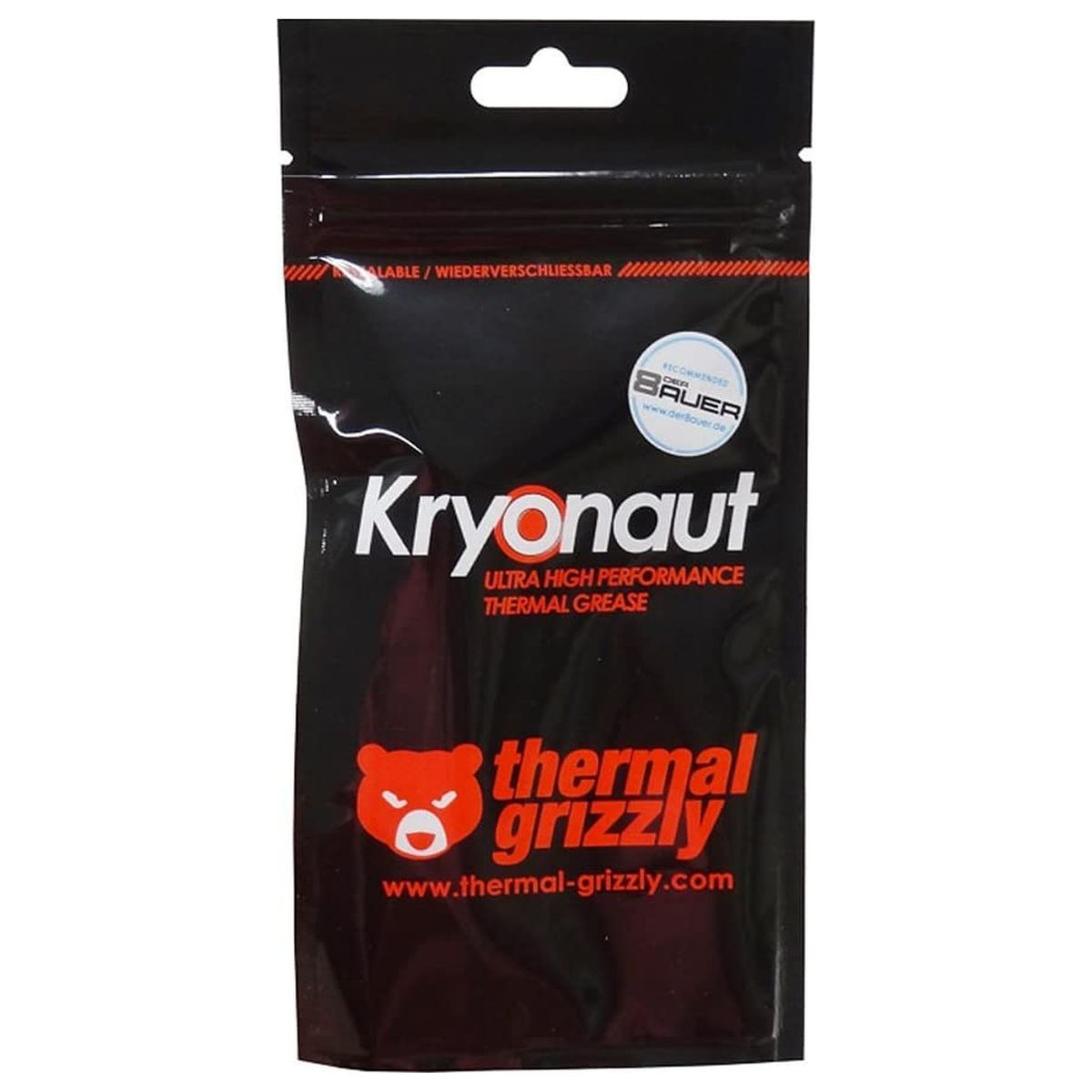 Thermal Grizzly Kryonaut 1g High Performance Thermal Grease | Premium Thermal Compound | Multilingual Packaging | TG-K-001-RS