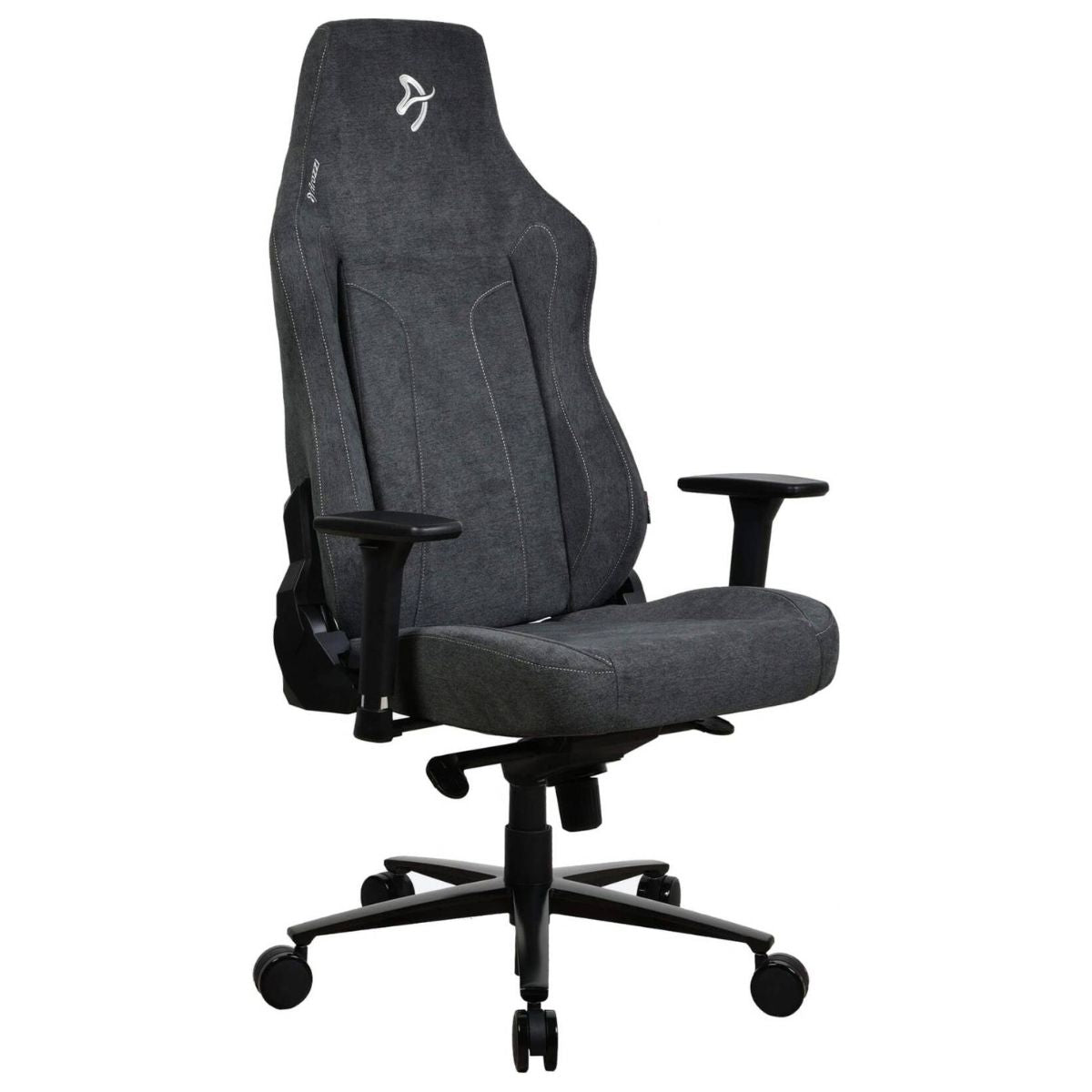 Arozzi Vernazza XL Soft Fabric Gaming Chair | 3D Armrests | 165° Recline | 12° Lockable Rocking | 170kg | VERNAZZA-XL-SFB-DG