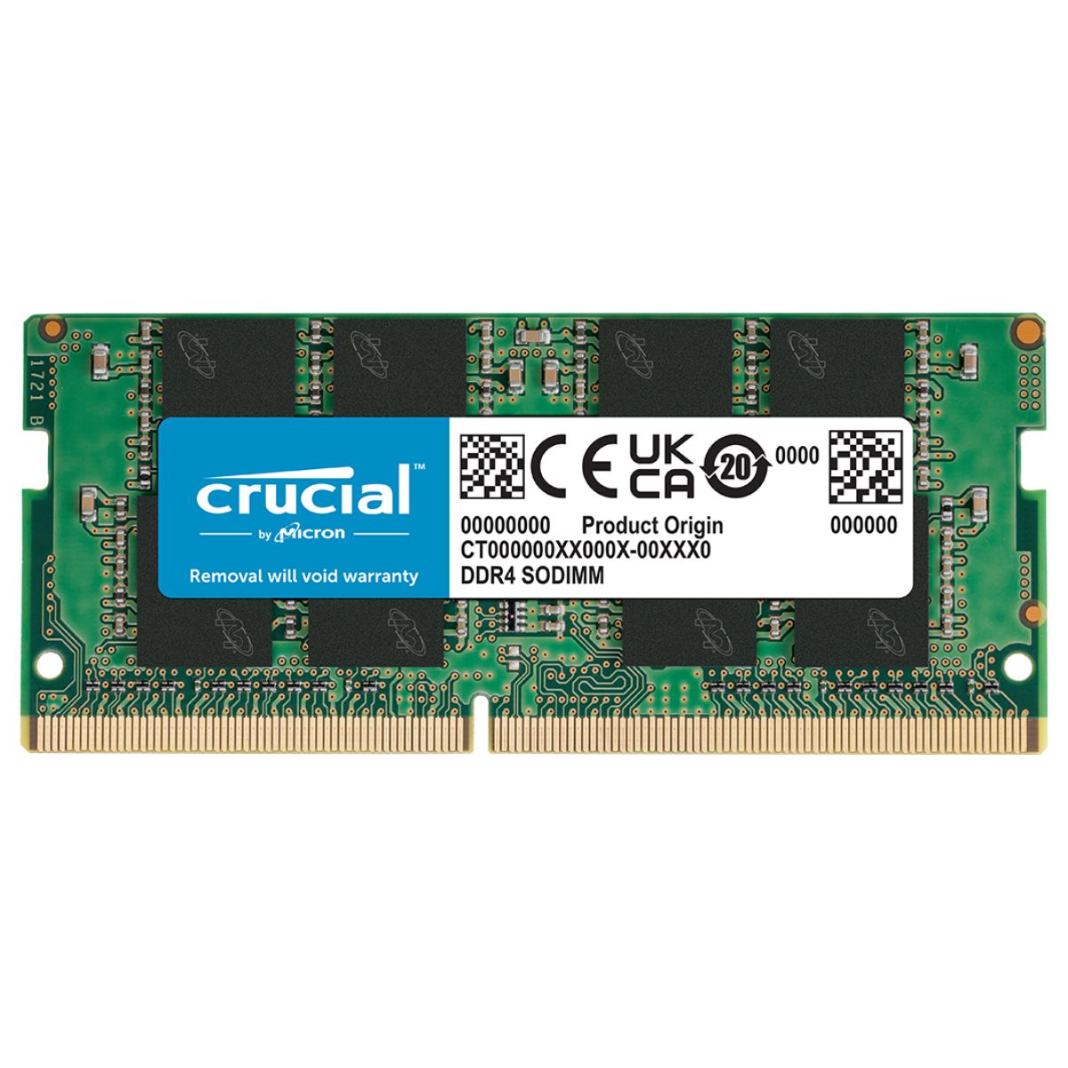 Crucial 8GB DDR4-3200 SODIMM 260-Pin Laptop Memory, (PC4 25600), 22-22-22 JEDEC, 1.2 Voltage, Unbuffered | CT8G4SFRA32A