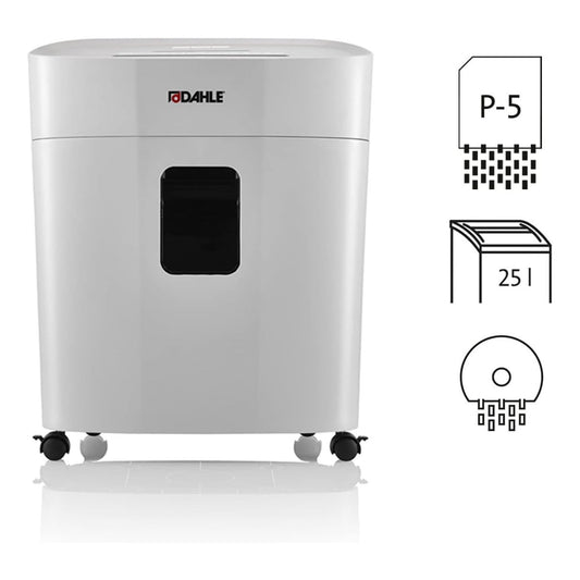 Dahle PaperSAFE 420 Paper Shredder | 15-Sheet Cross-Cut | Oil-Free | Jam Protection | Home & Office | Grey | DHL 23420-16633
