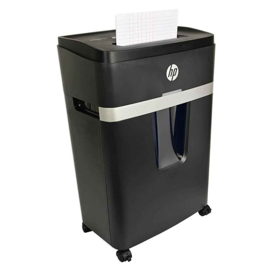 HP Pro Shredder 18CC Cross Cut Paper Shredder – 18 Sheets Capacity, P-4 Security Level, Credit Card Shredding, Auto Reverse, Large Waste Bin, Black