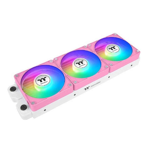 Thermaltake CT120 EX Reverse ARGB PC Cooling Fan – 120mm, Reverse Blades, 2000 RPM, 65.82 CFM Airflow, Hydraulic Bearing, Pack of 3, Pink | CL-F225-PL12PK-A