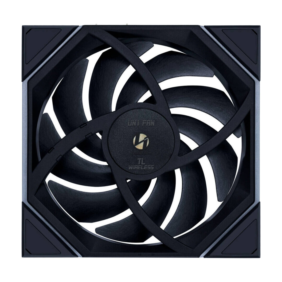 Lian-Li UNI FAN TL Wireless Reverse 140mm Case Fan – 1800 RPM, 103.9 CFM Airflow, Fluid Dynamic Bearing, 4-PIN PWM | Black / White