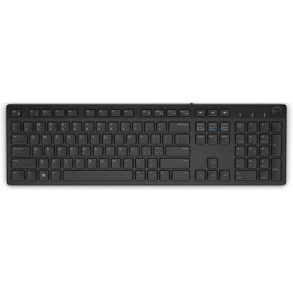 Dell KB216 Multimedia Wired Keyboard | USB | Chiclet Keys | Multimedia Hot Keys | English &amp; Arabic Layout | Black | KB216-BK-ENG-INT / KB216, 580-ADGW