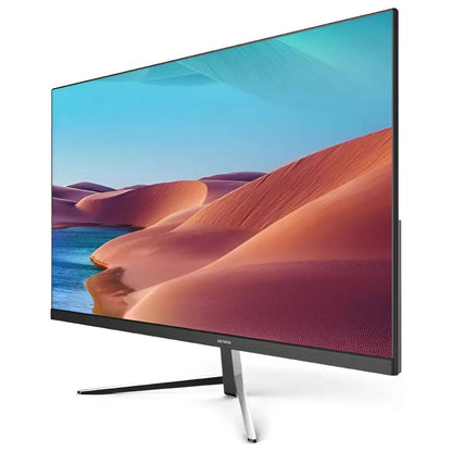 Aiwa MF240E-V Flat Slim Monitor, 24" FHD VA Display, 75Hz Refresh Rate, 5ms (OD) Response Time, Free-Sync Technology, 16.7 Million Display Colors, Support VESA, Frameless, Black | MF240E-V