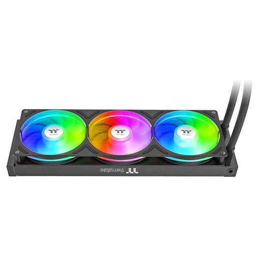 Thermaltake TH360-S V3 ARGB Sync AIO Liquid Cooler, 360mm Radiator, Single Frame Fan, 2500 RPM, Segment LCD Display, Black | CL-W470-PL12SW-A