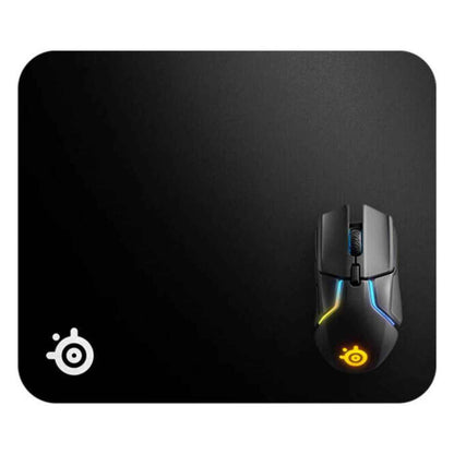 SteelSeries QcK Heavy Large Gaming Mouse Pad, Extra Thick Micro-Woven Surface, Non-Slip Rubber Base, Black | 63008