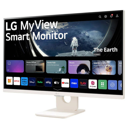 LG 27U511SA-W 27" Smart Monitor Full HD IPS, 100Hz, HDR10, WiFi & Bluetooth Wireless Display, White