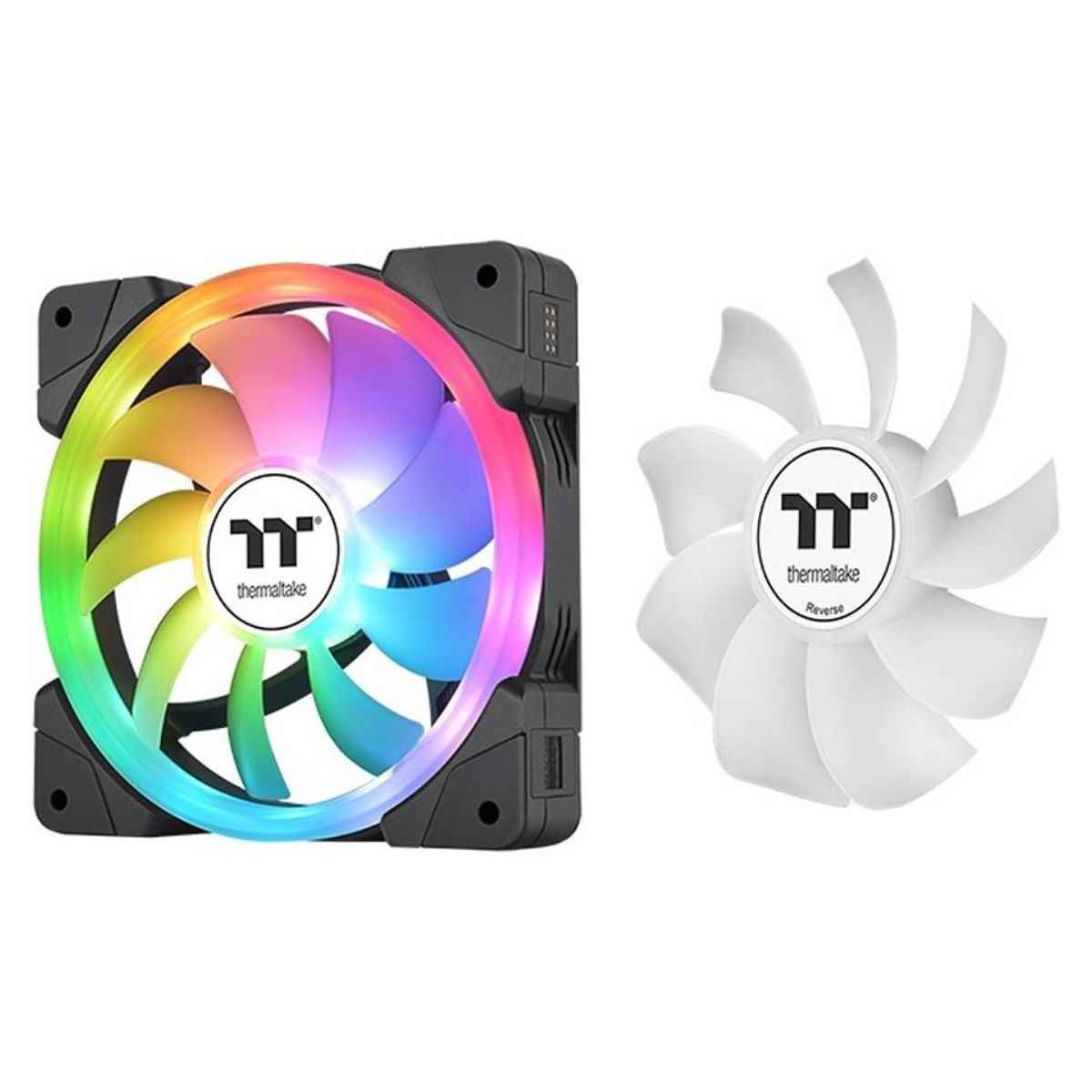 Thermaltake SWAFAN EX12 ARGB Sync PC Cooling TT Premium Edition Fan (Pack of 3), 120mm, 500–2000 RPM, Black | CL-F167-PL12SW-A