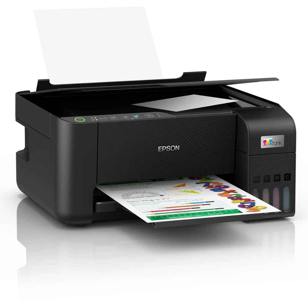 EPSON EcoTank L3250 A4 Color 3-in-1 Printer, With Wi-fi Direct, 5760 x 1440 DPI Resolution, 33ppm Print Speed, 30 Sheets Output Tray, 100 Sheets Paper Tray, Black- C11CJ67418