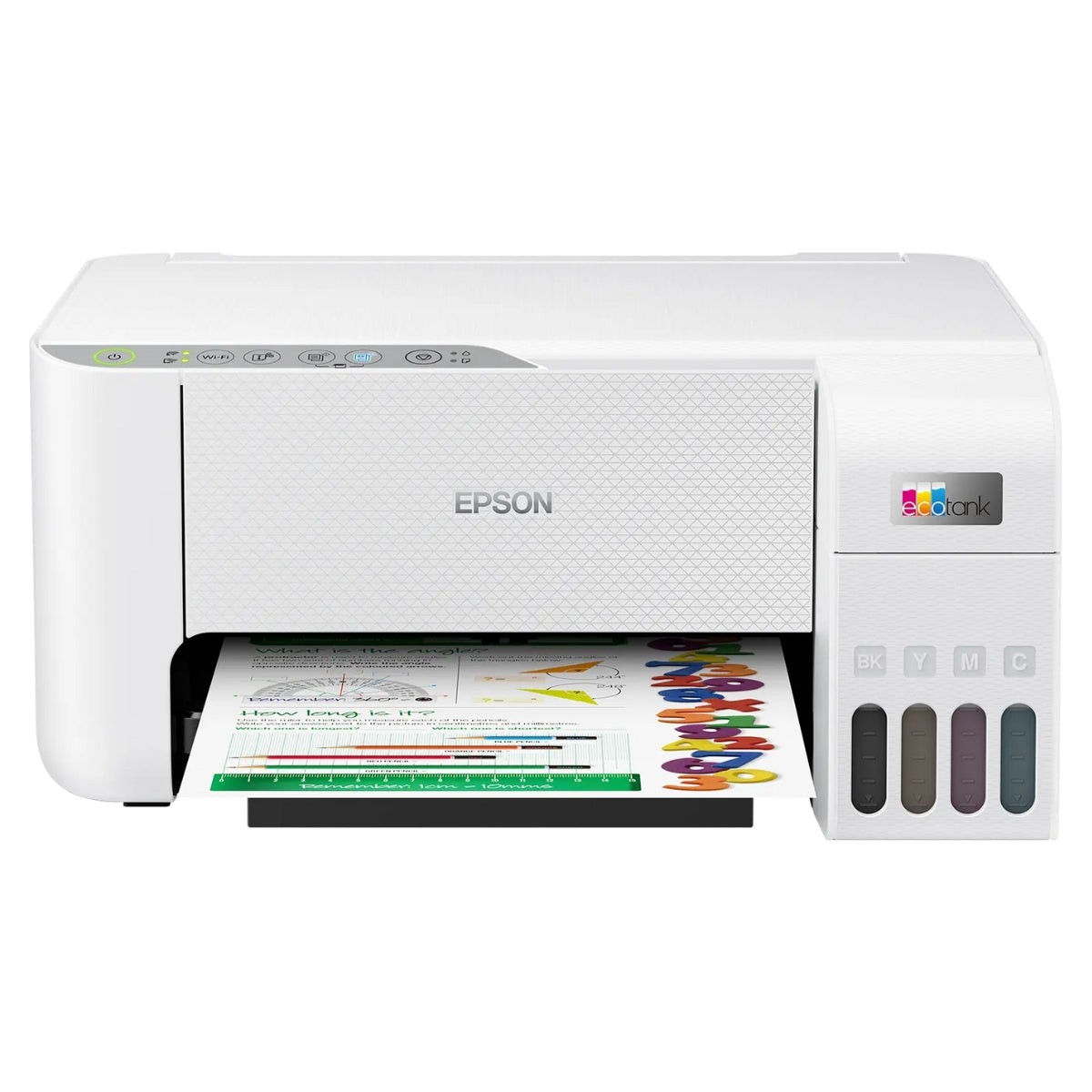 Epson EcoTank L3256 A4 Wi-Fi AIO Ink Tank Printer, Borderless Printing Up to 4R, Spill Free Error Free Refilling, 5760x1440 dpi Res, 33.0ppm/15.0ppm Print Speed, White | C11CJ67421