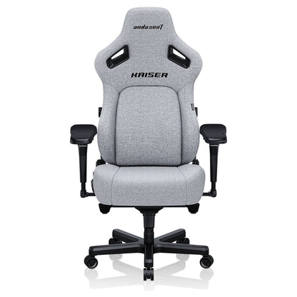 AndaSeat Kaiser 4 Series XL – Premium Gaming Chair (Linen Fabric, Grey)