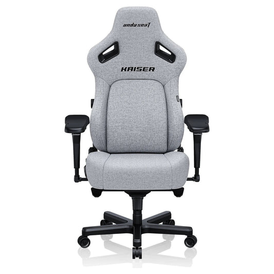 AndaSeat Kaiser 4 Series XL – Premium Gaming Chair (Linen Fabric, Grey)