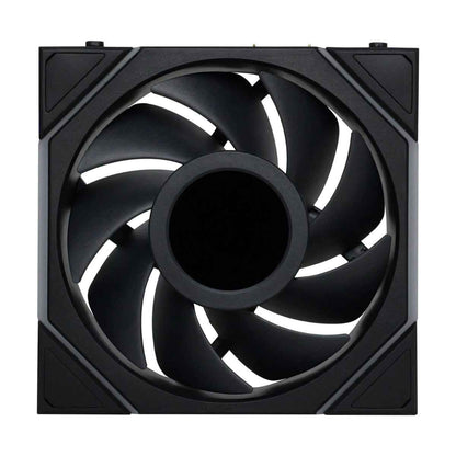 Lian-Li UNI FAN TL120 LCD Wireless Case Fan – 1900 RPM, 62 CFM Airflow, FDB Bearing, Single Pack | Black / White