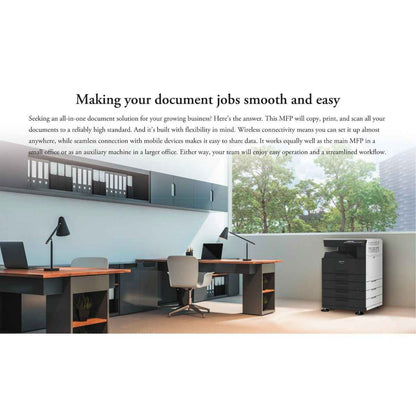 Sharp BP-20M24L A3 Black & White Digital Multifunction Printer – 24 ppm Print/Copy, Network Print, Duplex, 600×600 dpi, 1,850-Sheet Capacity