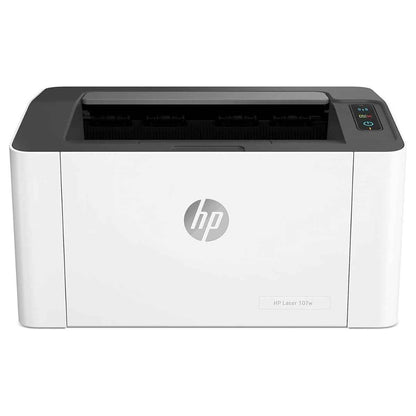HP Laser 107A Business Printer, Up to 21 ppm Print Speed, Up to 1,200 x 1,200 DPI Resolution, Up to 150 Sheets Input Capacity, Monochrome / Black & White Printer Output, White | 4ZB77A