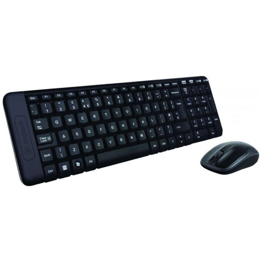 Logitech MK220 Wireless Keyboard and Mouse Combo – Compact Design, 2.4GHz, Long Battery Life (Black | EN / EN-AR)