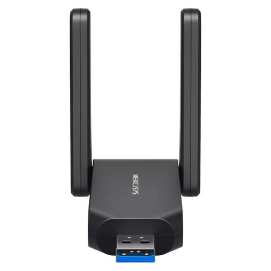 MERCUSYS MA72XH AX1800 Wi-Fi 6 USB Adapter | Dual-Band 1775 Mbps | 2 High-Gain Antennas | USB 3.0 | WPA3