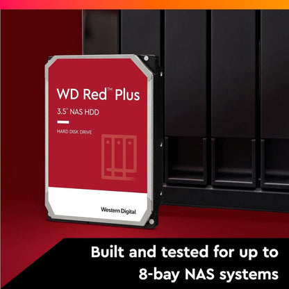 WD Red Plus Internal NAS Hard Drive – 2TB to 12TB, 3.5" SATA, Optimized for NAS Systems
