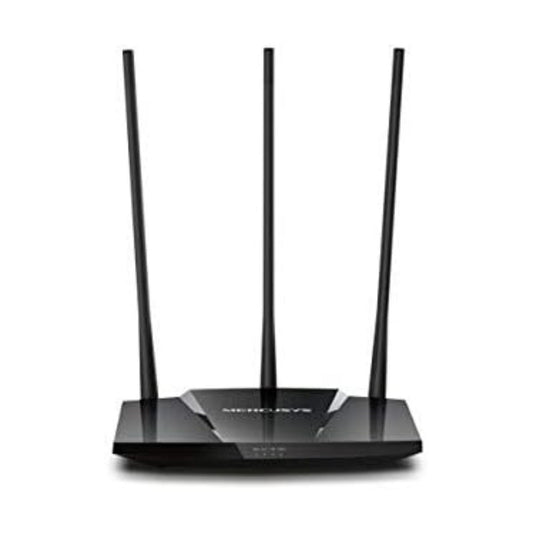 MERCUSYS MW330HP 300Mbps High Power Wireless N Router | 3× 7 dBi Antennas | Turbo Button | 10/100 Mbps WAN/LAN | Black