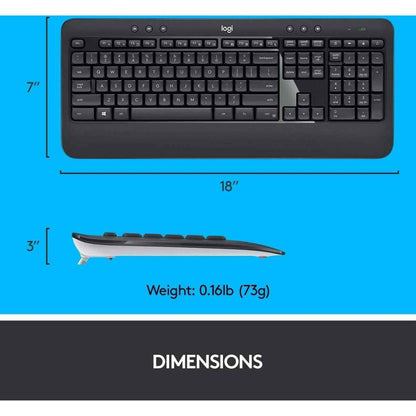 Logitech MK540 Advanced Wireless Keyboard and Mouse Combo English-Arabic | 920-008693 / 920-008685