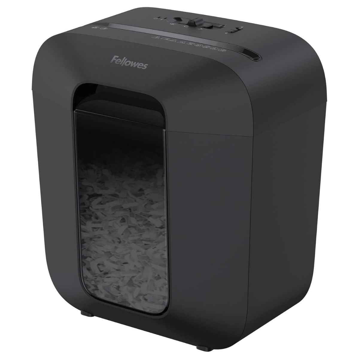 Fellowes Powershred LX25 Cross-Cut Shredder, 11.5L Bin Capacity, Shred Up to 6 Sheets, 4x37mm Cross-Cut Size, Advanced Safety Lock Technology, Black | LX25