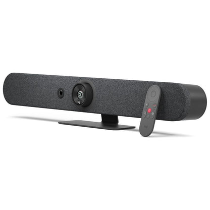 Logitech Rally Bar Mini All-in-One Video Conferencing System | 4K PTZ Camera | AI Viewfinder | Medium Meeting Rooms | Graphite | 960-001340 / 960-001339