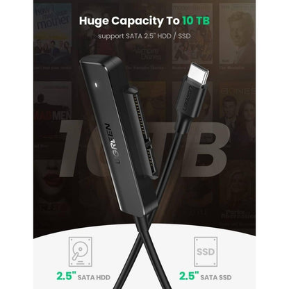 UGREEN CM321 USB-C 3.0 to 2.5-Inch SATA Converter | 50cm | 70610