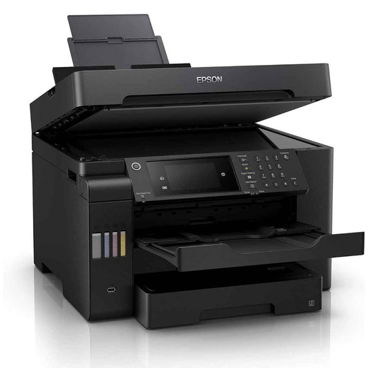 Epson EcoTank L15150 A3 Wi-Fi Duplex AIO Ink Tank Printer, 25 ipm Print Speed, 2400x1200 DPI Scan Resolution, 50 Pages ADF, 250 Sheets Tray Capacity, USB, ETH, WiFi/Wi-Fi Direct, Black | C11CH72403DA