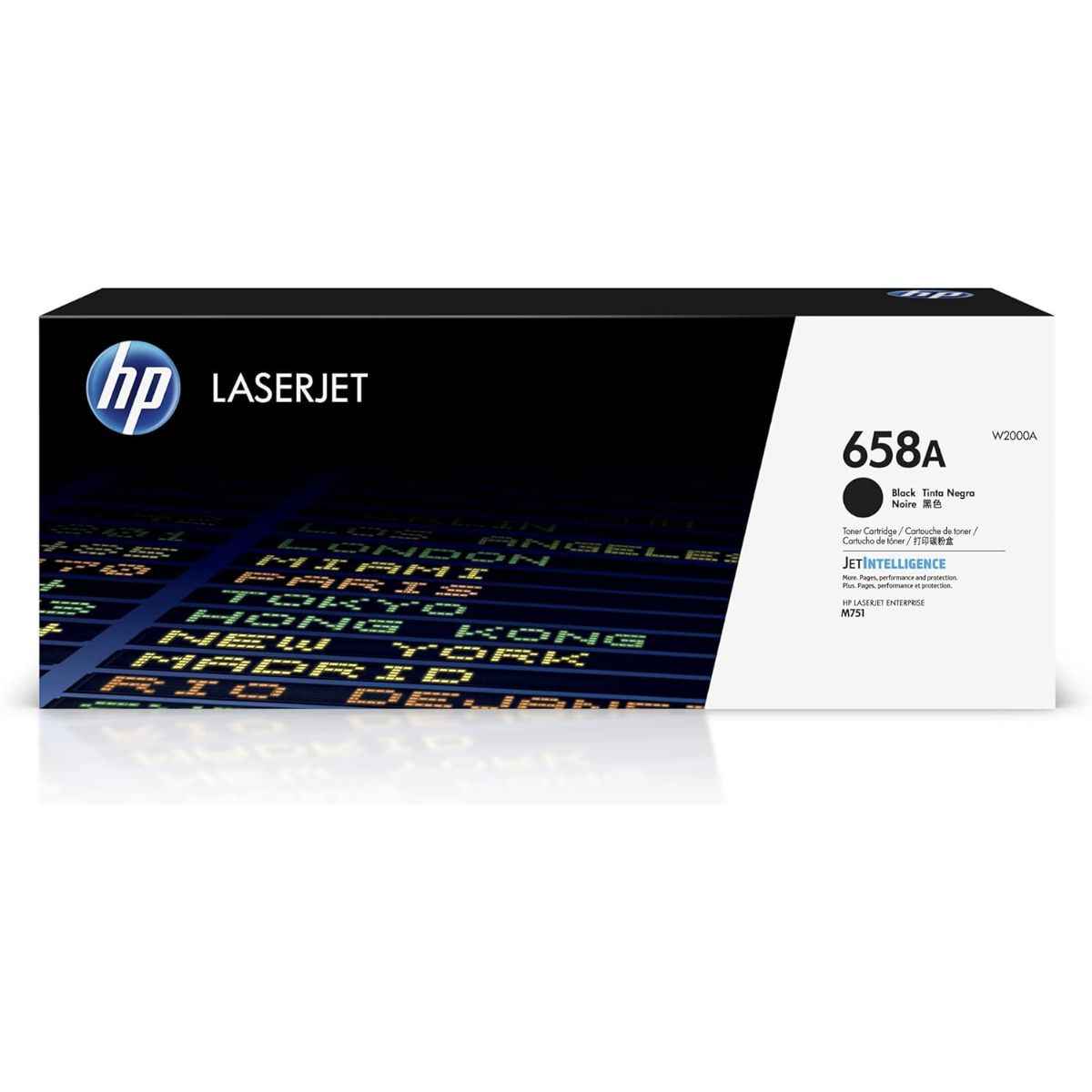 HP 658A Original LaserJet Toner Cartridges | Black, Cyan, Magenta & Yellow | Genuine HP Toner for Color LaserJet Enterprise M751 Series