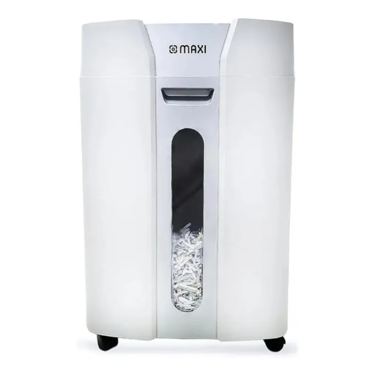 Maxi Cross Cut Shredder MX-DM150C – High Security Cross-Cut, 15-Sheet Capacity, 3.9×38mm Shred Size, 26L Bin, P-4 Security Level, Black/White