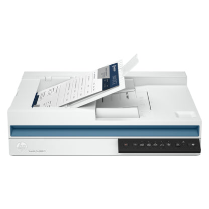 HP ScanJet Pro 2600 f1 Scanner, Fast 2-Sided Scanning & Auto Document Feeder, 1200x1200 dpi Resolution, Up to 25 ppm Scan Speed, 60 Sheets Automatic Document Feeder Capacity, USB 2.0, White | 20G05A