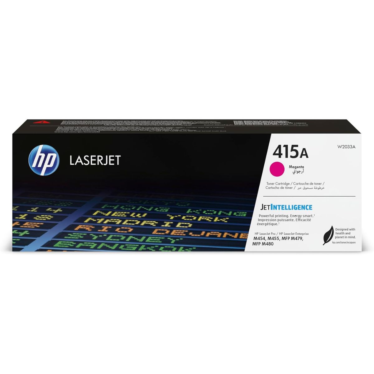 HP 415A Original LaserJet Toner Cartridge — Black, Cyan, Magenta & Yellow Approx. 2,400 Pages