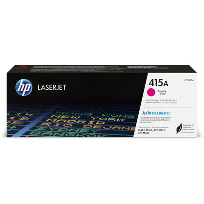 HP 415A Original LaserJet Toner Cartridge — Black, Cyan, Magenta & Yellow Approx. 2,400 Pages