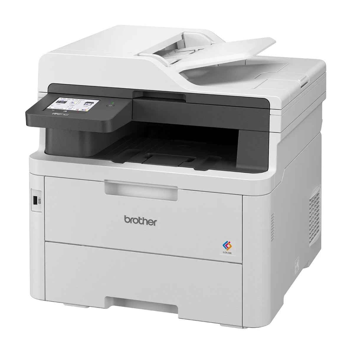 Brother MFC-L3760CDW Color Laser Printer, Print, Scan, Copy, Fax, Up to 26/27 ppm Print Speed, Up to 600 x 600 dpi Resolution, 3.5" Color Touch LCD Display, White