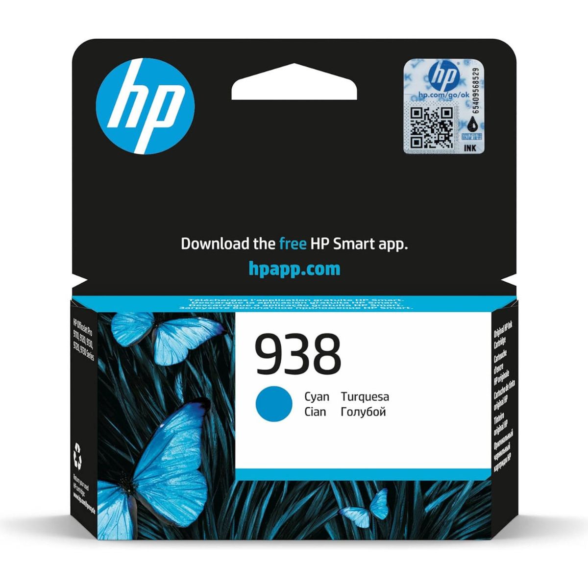 HP 938 Original Ink Cartridge Series – Black, Cyan, Magenta & Yellow | High-Quality Thermal Inkjet Printing