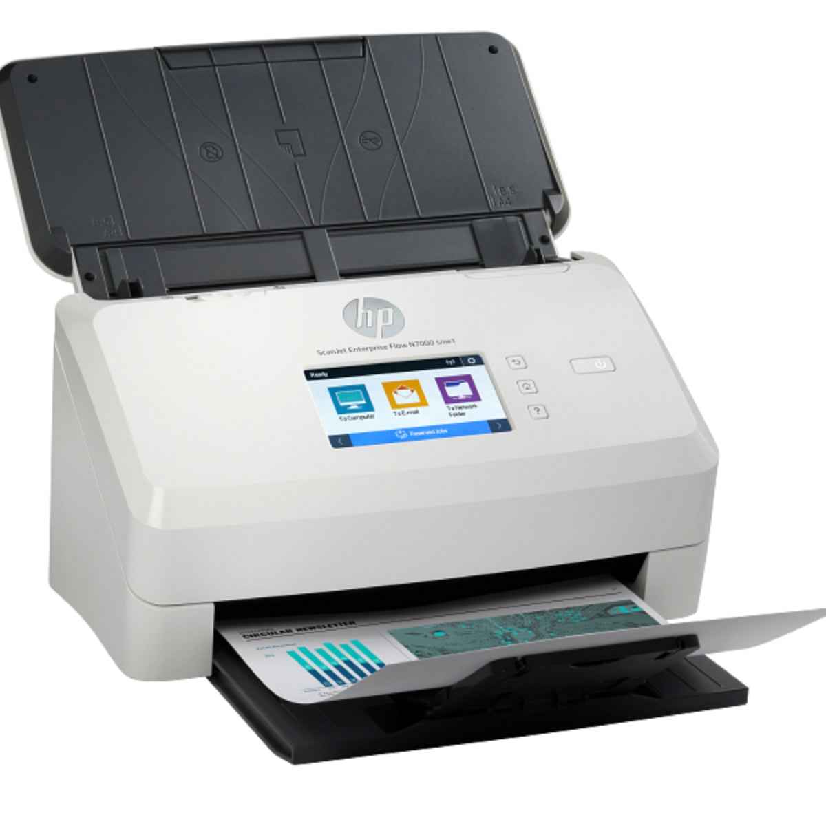 HP ScanJet Enterprise Flow N7000 snw1 (6FW10A)– High-Volume Sheet-fed Scanner for Enterprise Environments Ultra-Fast Duplex Scanning, Heavy Duty Daily Duty Cycle & Enterprise Connectivity
