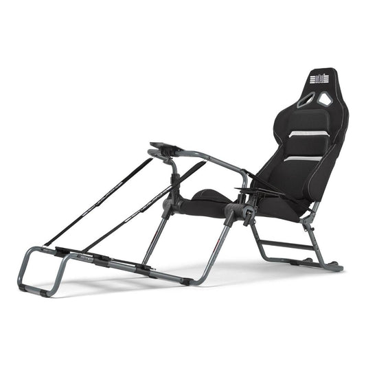 Next Level Racing GT Lite Pro Folding Cockpit, Carbon Grey Edition, Direct Drive Wheelbases up to 13Nm, Tool-Free Adjustment, 150kg Max Weight Support, 120 - 210cm Height Support