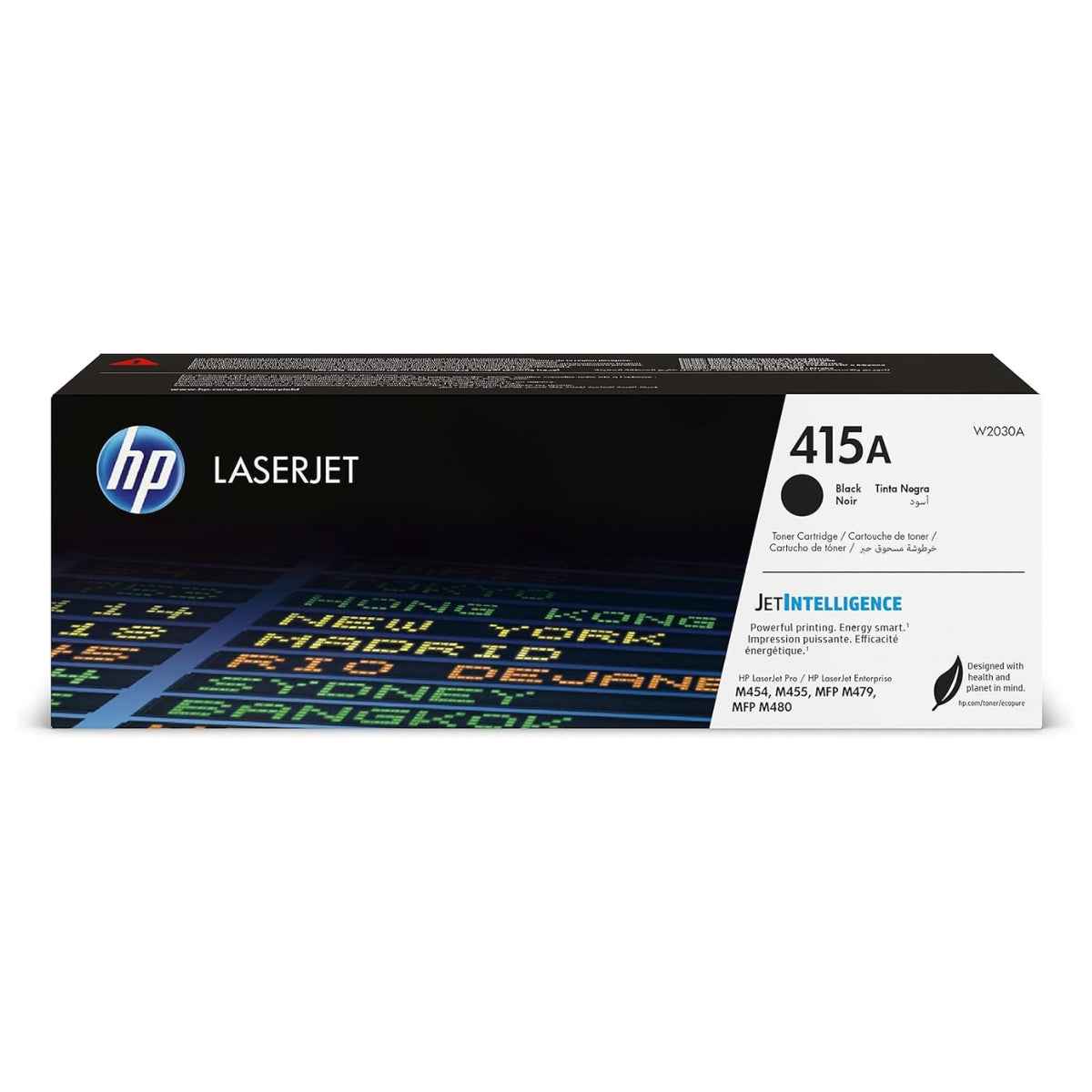 HP 415A Black Original LaserJet Toner Cartridge (W2030A) — Black, Approx. 2,400 Pages