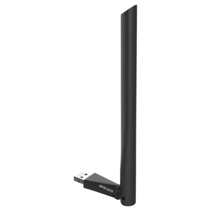 MERCUSYS MA30H AC1300 Dual-Band USB Wi-Fi Adapter | 867 Mbps 5 GHz + 400 Mbps 2.4 GHz | 5 dBi High-Gain Antenna | WPA3 | Black